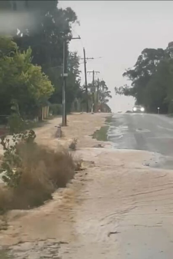 Flash flooding in Gisborne on Friday afternoon.