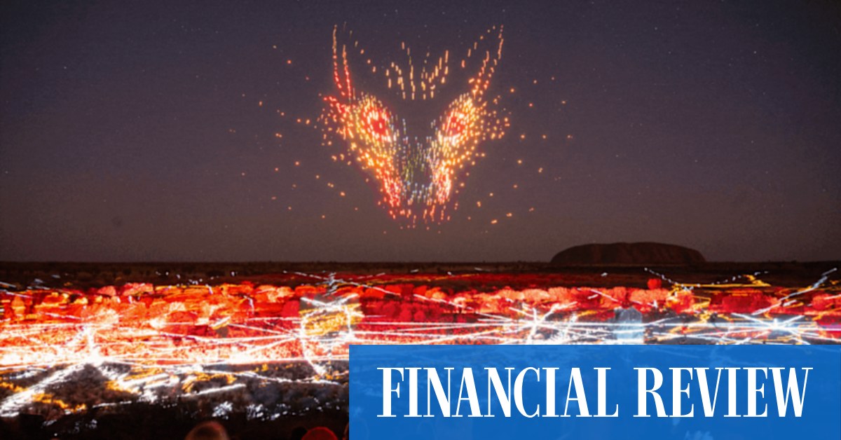 Wintjiri Wiru launch: Uluru night sky lights up with spectacular drone ...