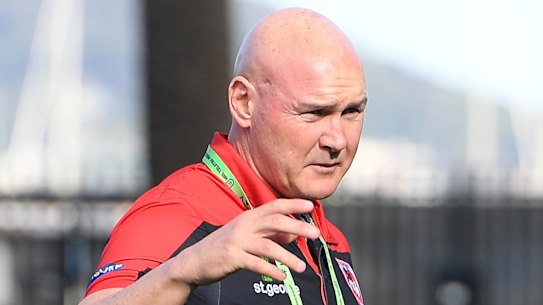 Coach Paul McGregor faces an uncertain future at the Dragons.