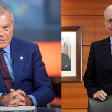 Two of McLennan's influential bosses: Sir Martin Sorrell (left) and Rupert Murdoch (right).