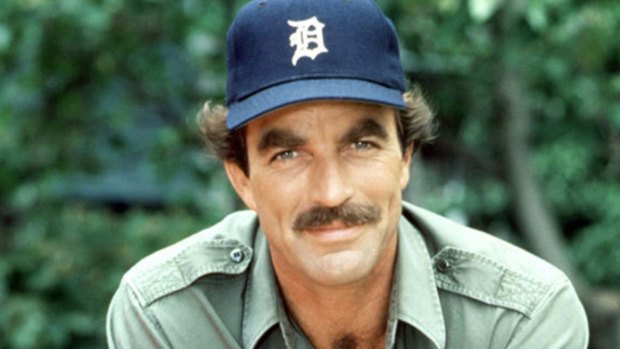 Tom Selleck as good old Magnum, PI. At the "bushy" end.
