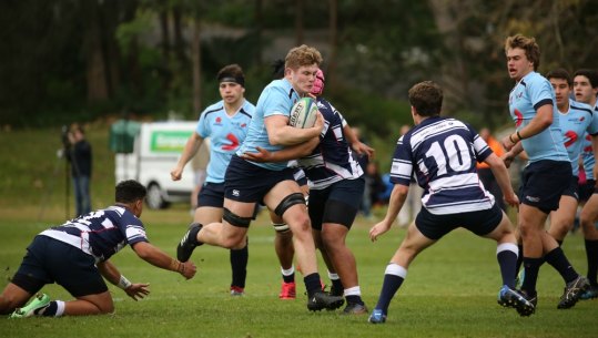 Charlie Rorke playing for the NSW Schoolboys in 2017.