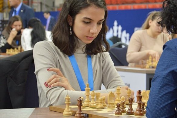 Iranian chess player Sara Khadem.