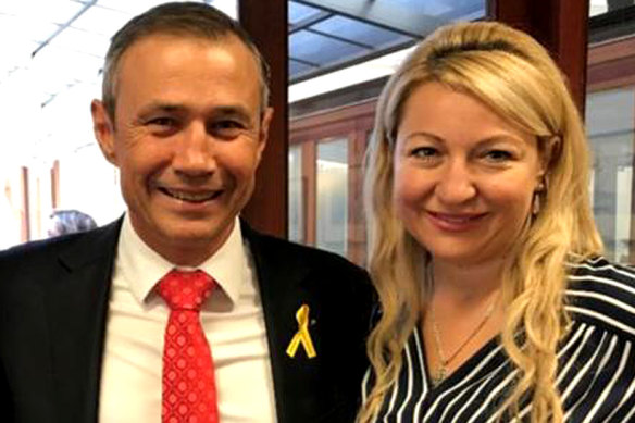 Sanja Spasojevic and her former employer Roger Cook.