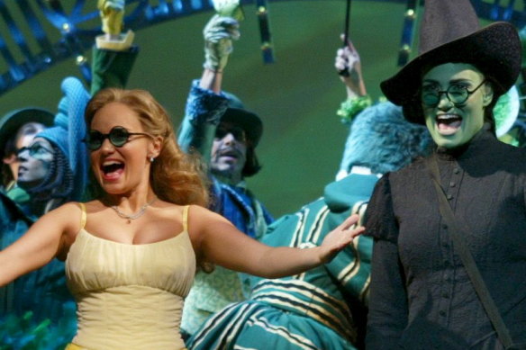 Kristin Chenoweth in the original Broadway cast of Wicked.