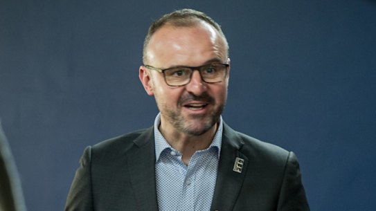 ACT Chief minister Andrew Barr has strenously rejected any suggestion of political involvement in the land swap