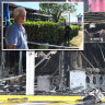 Inches from disaster: Cafe next door escapes Brisbane shop fire