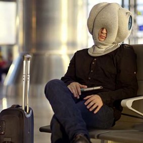 The Ostrich pillow, which leaves you looking a bit like you have a turkey on your head.