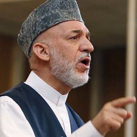 Former Afghan president Hamid Karzai.