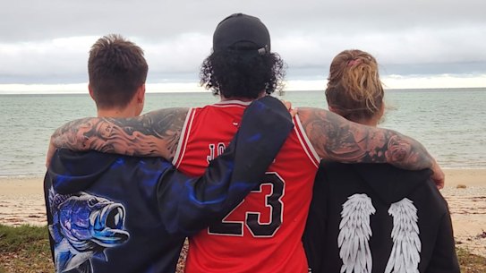 Evander Av and Laila Mason look out to the ocean that so nearly took all their lives.