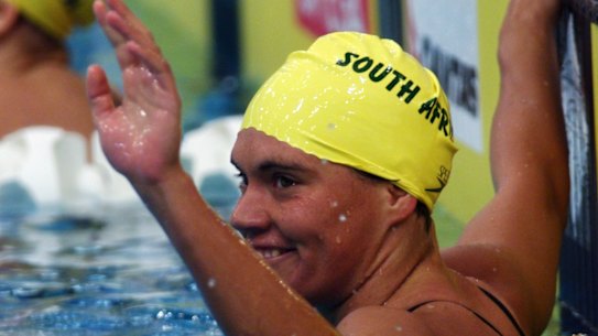 Penny Heyns in her days as a South Africvan swimmer.