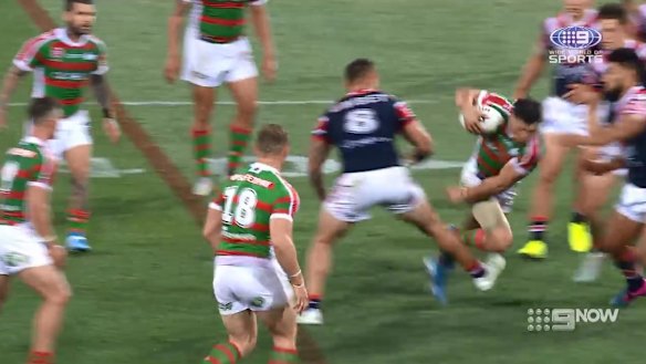 The incident which attracted a charge from the match review panel.