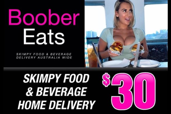 'Boober Eats’ is a risqué take on the food delivery business model using Kalgoorlie's skimpies.