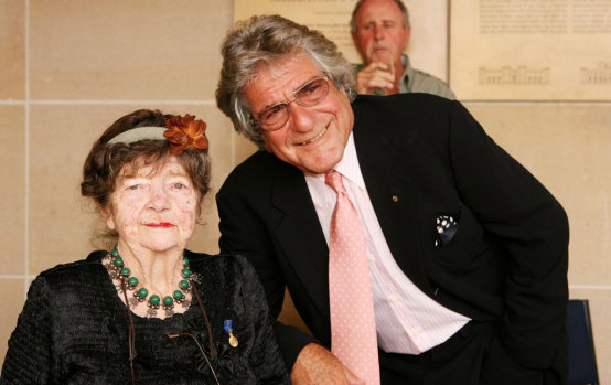 Peter Weiss with artist Margaret Olley in 2007.