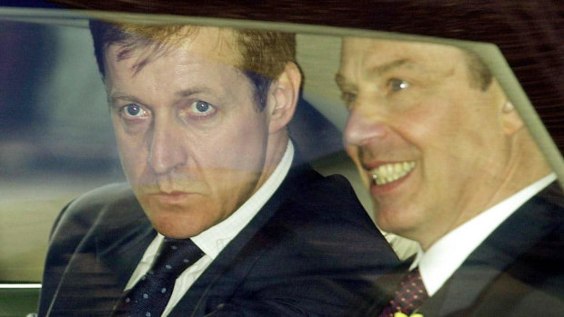 Alastair Campbell, left, with then prime minister Tony Blair in 2001. 