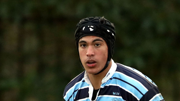 Joseph Sauulii, pictured playing for Kings in 2018, is in hot demand from rugby league and rugby union. 