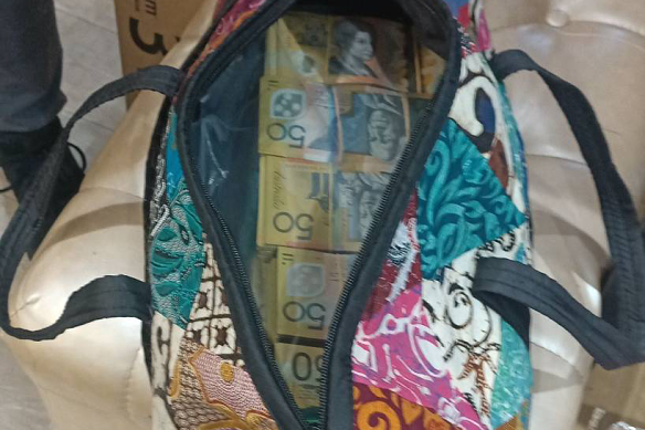 Police found almost a million dollars at a Perth home.