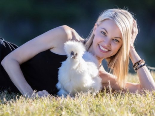 Traci Griffiths with one of her fluffy friends.