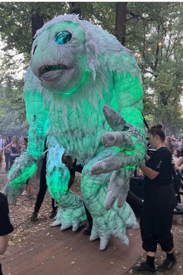 The four-metre puppet, Fauna, is the star of the show planned for the Paddington Reservoir Gardens.