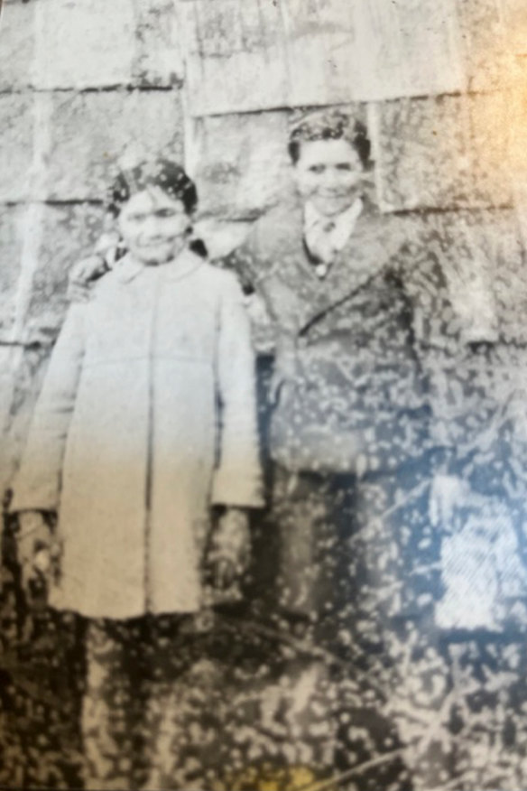 Fay and her brother Dempsey, in a photo believed to have been taken near a humpy on The Flats.