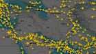 Flights continue to avoid airspace over Iran.