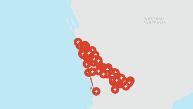 The cyclone has left a path of power outages across regional WA. 