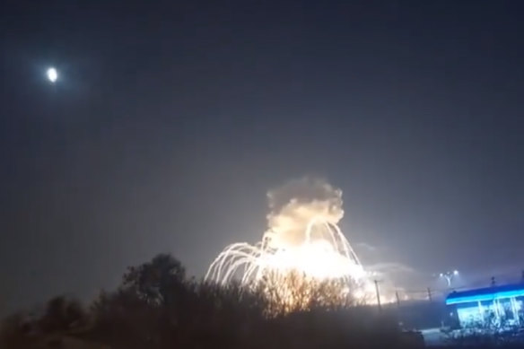 UKRAINE: Russian missiles striking somewhere in Ukraine’s Sumy region on February 24. 