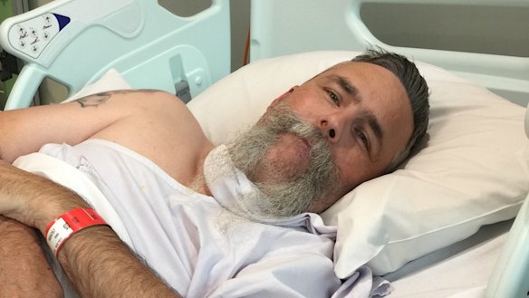 Bill Siegloff, who wound up in hospital for 11 days last year after an e-scooter accident near Rod Laver Arena.