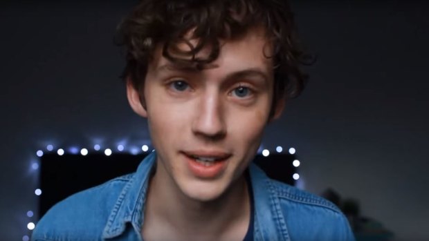 Troye Sivan as he appeared earlier on in a YouTube video before becoming an award-winning popstar.