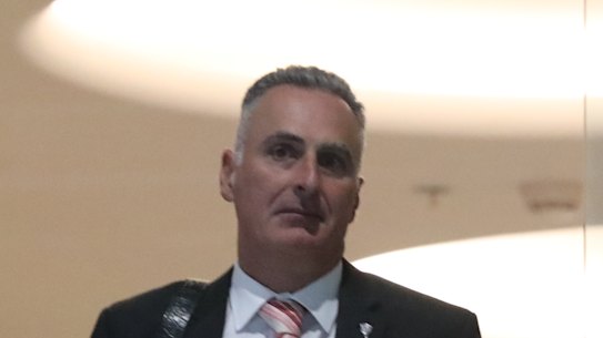 NSW MP John Sidoti leaving ICAC on Tuesday.