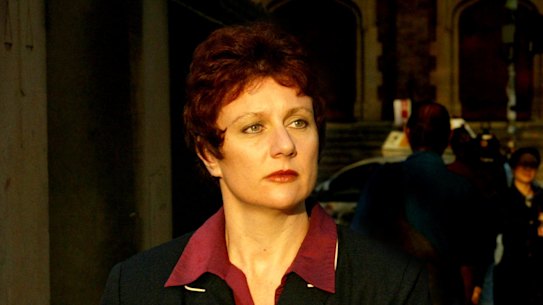 Kathleen Folbigg outside the Darlinghurst Supreme Court in 2003.