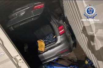 The car Mostafa Baluch was located in.