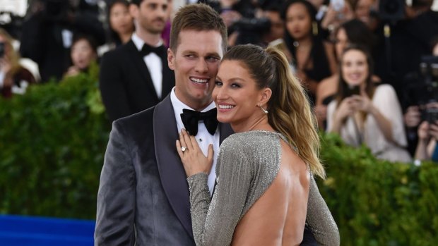 Bundchen with her husband Tom Brady at the Met Gala in 2017.