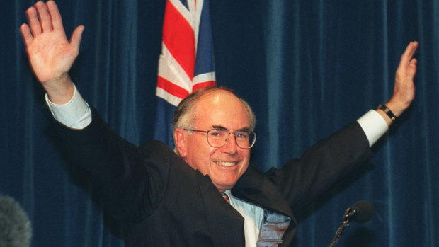 John Howard won the 1996 election on slogans such as "Enough is enough" and "For all of us"