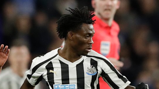  Christian Atsu in 2019 during his spell at Newcastle United.