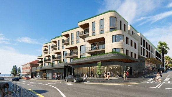 An artist’s impression of part of the proposed $112 million redevelopment of the Coogee Bay Hotel site.