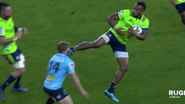 "I don't have a martial arts background..." Cam Clark on Tevita Nabura's kick to the face.
