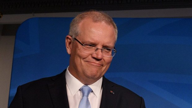 Prime Minister Scott Morrison prepares to address the media after the Wentworth byelection loss.