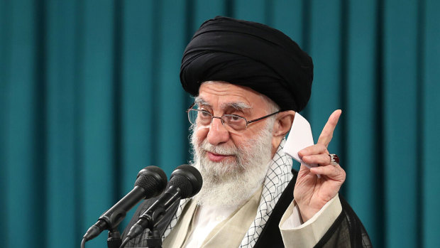 Iran says the cartoons are offensive to Supreme Leader Ayatollah Ali Khamenei and others.