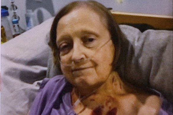 A photo of Kim Gollan taken three weeks before she died at the age of 58.
