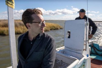 Matthew Knott on one of his last field trips to Tangier Island, Virginia in October 2021.