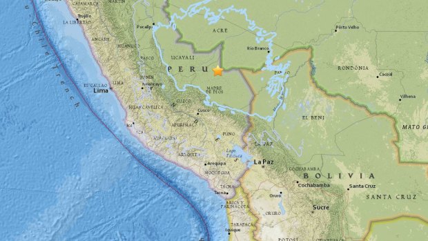 A 7.1 magnitude earthquake has been recorded on the Peru-Brazil border. 