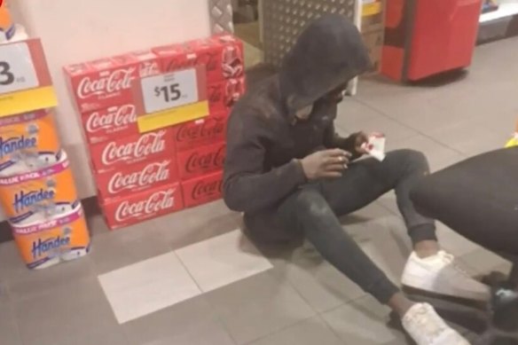 The gunshot victim in the Jimboomba service station.