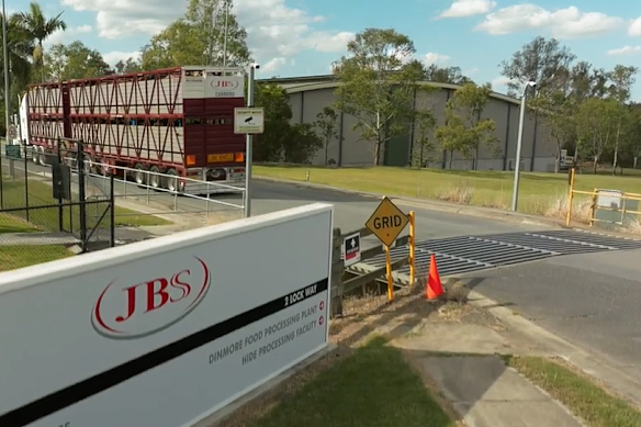 JBS Aussie Beef’s Dinmore Meatworks facility, on Lock Way.