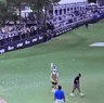 Caddie smack: Aussie golfer’s bagman hit in head by bottle on LIV’s party hole