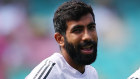 Jasprit Bumrah of India looks on before the start of day three of the Fifth Test.