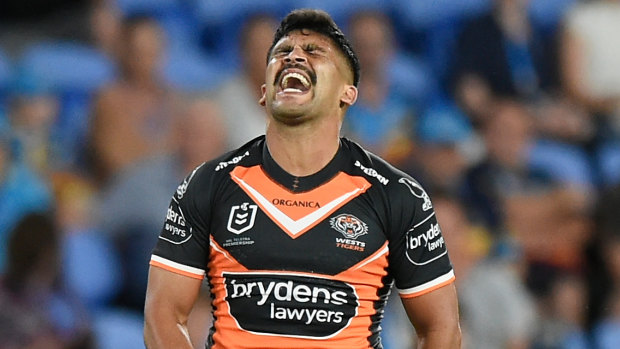 Tyrone Peachey has had a frustrating start to the year with the Wests Tigers
