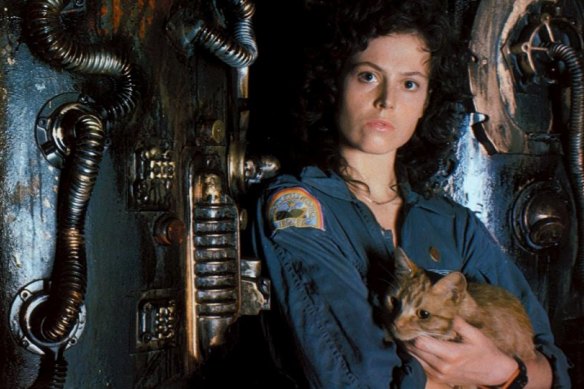 Sigourney Weaver as Ripley, a role that has become a feminist landmark but which was originally written as male. 