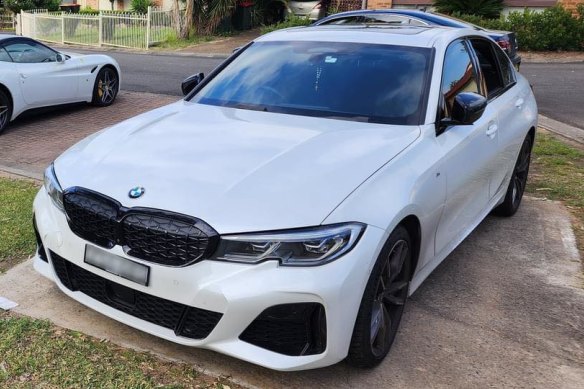 Police say this BMW was also stolen.