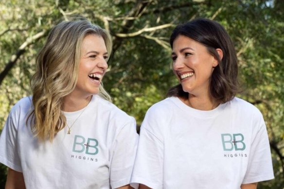 Two tees in a pod: joint political hopefuls Lucy Bradlow and Bronwen Bock.